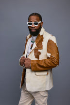 Men's Pony Skin Blazer [Natural]