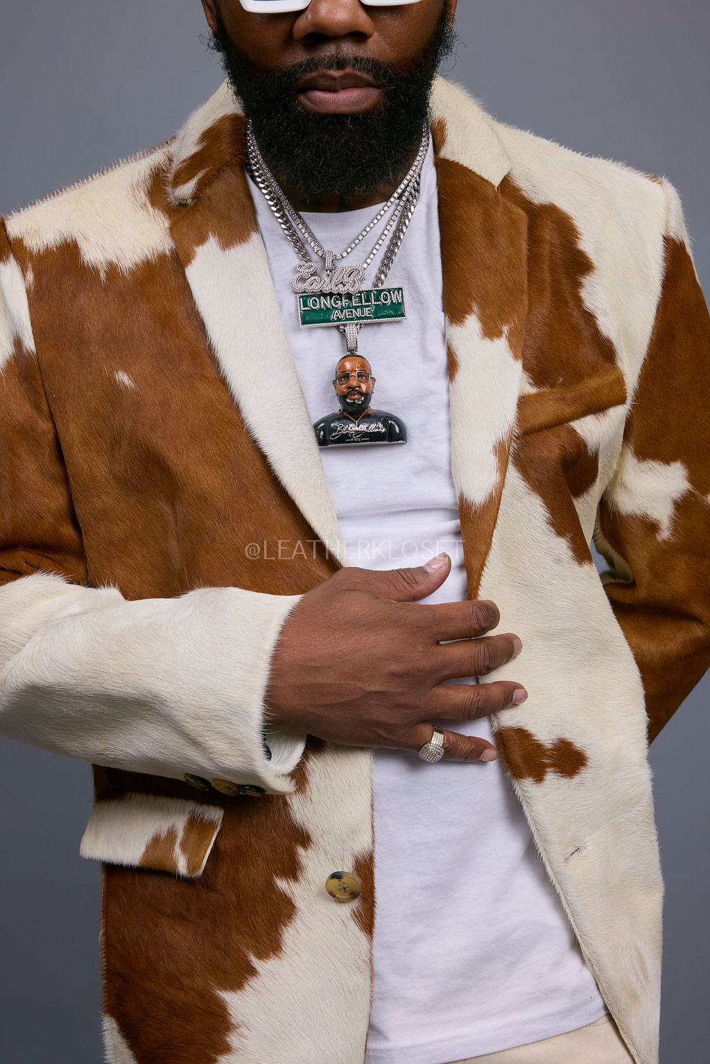 Men's Pony Skin Blazer [Natural]