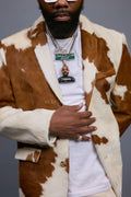 Men's Pony Skin Blazer [Natural]