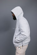 Men's Leather Hoodie [White]