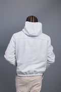 Men's Leather Hoodie [White]