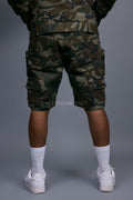 Men's Havoc Cargo Shorts & Jean Jacket Set [Camo]