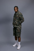 Men's Havoc Cargo Shorts & Jean Jacket Set [Camo]