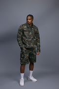 Men's Havoc Cargo Shorts & Jean Jacket Set [Camo]