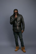 Men's Luka Leather Shirt [Copper]