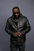 Men's Luka Leather Shirt [Copper]