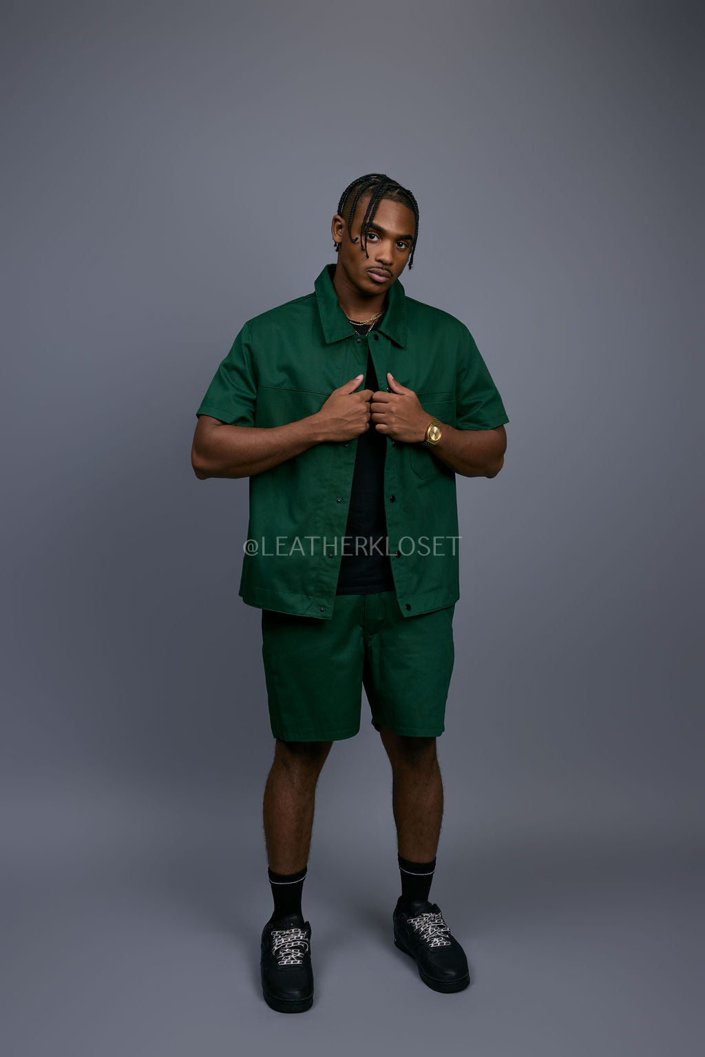 Men's Summer In Milan Set [Forest Green]