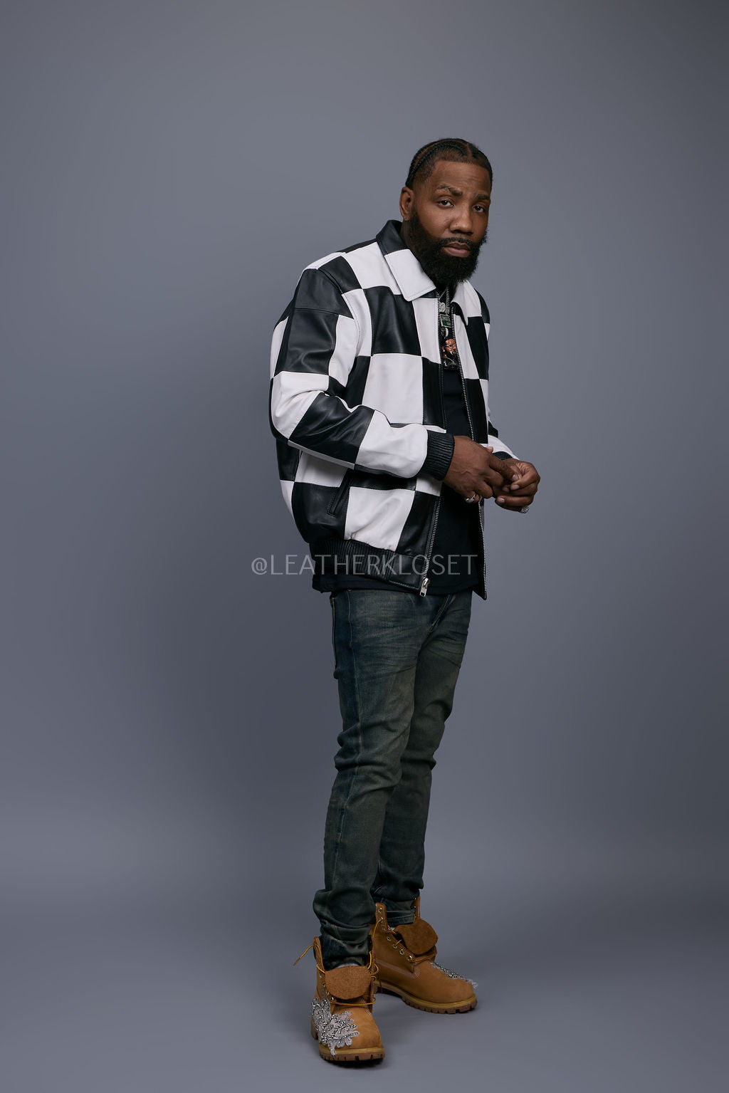 Men's Checkmate Jacket [Black/White]