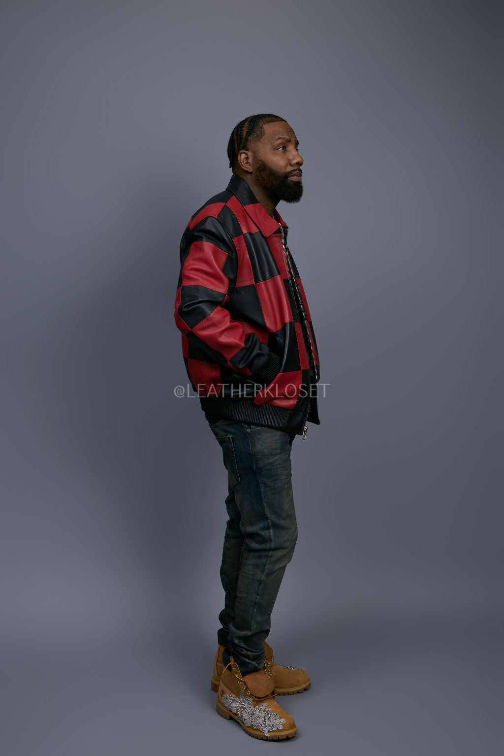 Men's Checkmate Jacket [Black/Red]