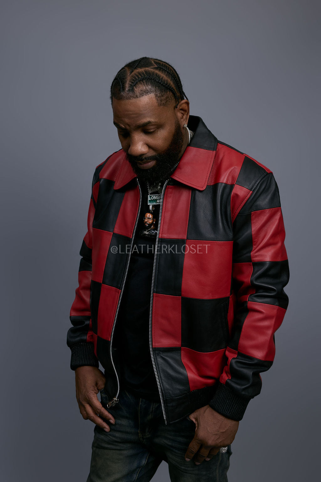 Men's Checkmate Jacket [Black/Red]