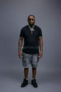 Men's Leather Cargo Shorts [Distressed Colors]
