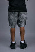 Men's Leather Cargo Shorts [Distressed Colors]