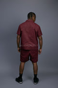 Men's Summer In Milan Set [Burgundy]