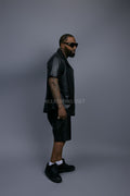 Men's Summer In Miami Leather Shirt And Leo Shorts Set [Leo Shorts]