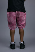 Men's Leather Cargo Shorts [Distressed Colors]