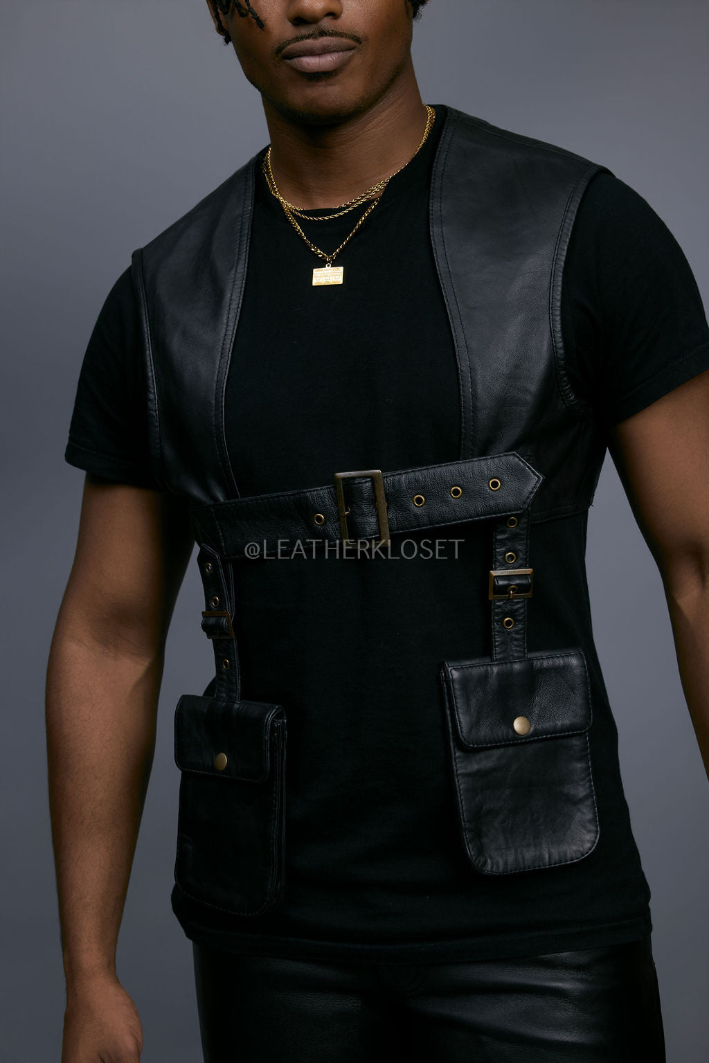 Men's Leather Holster [Black]