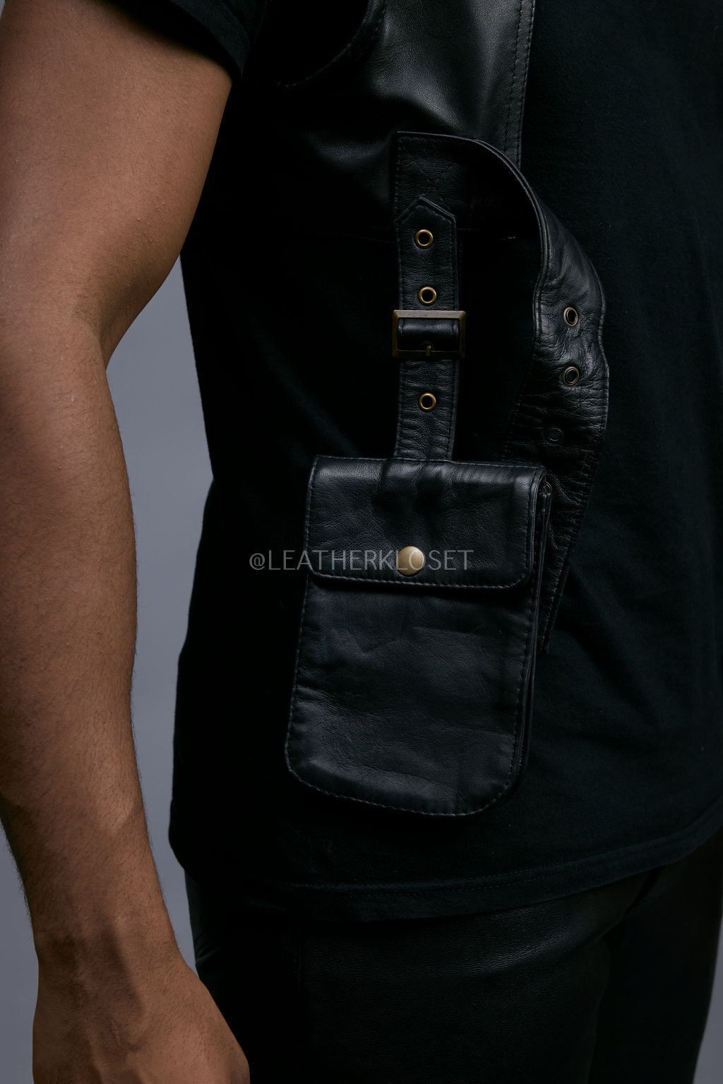 Men's Leather Holster [Black]