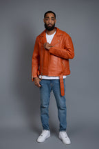 Men's Trey Biker Jacket [Orange]