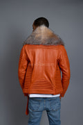 Men's Trey Biker Full Fox Fur Collar [Crystal Fox]