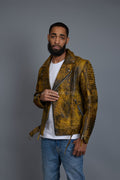 Men's Trey Biker Jacket [Destroyed Yellow]