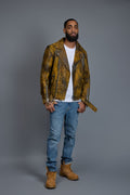 Men's Trey Biker Jacket [Destroyed Yellow]