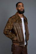Men's Leather & Persian Lamb Combo 2.0 [Distressed Brown]