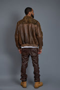 Men's Leather & Persian Lamb Combo 2.0 [Distressed Brown]