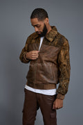 Men's Leather & Persian Lamb Combo 2.0 [Distressed Brown]