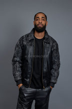 Men's Leather & Persian Lamb Combo 2.0 [Black/Grey]