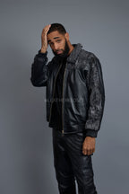 Men's Leather & Persian Lamb Combo 2.0 [Black/Grey]