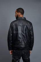 Men's Dylan Jacket Leather [Black/Black]