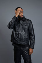 Men's Dylan Jacket Leather [Black/Black]