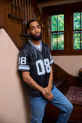 Men's Leather Jersey [Black/Grey/White]