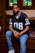 Men's Leather Jersey [Black/Grey/White]