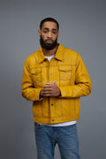 Men's Dylan Jacket Yellow Leather