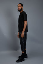 Men's Leather Carpenter Shorts [Black]