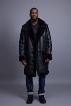 Men's Zeus Shearling Duffle Coat [Black]