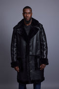 Men's Zeus Shearling Duffle Coat [Black]