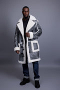 Men's Zeus Shearling Duffle Coat [Distressed Grey]