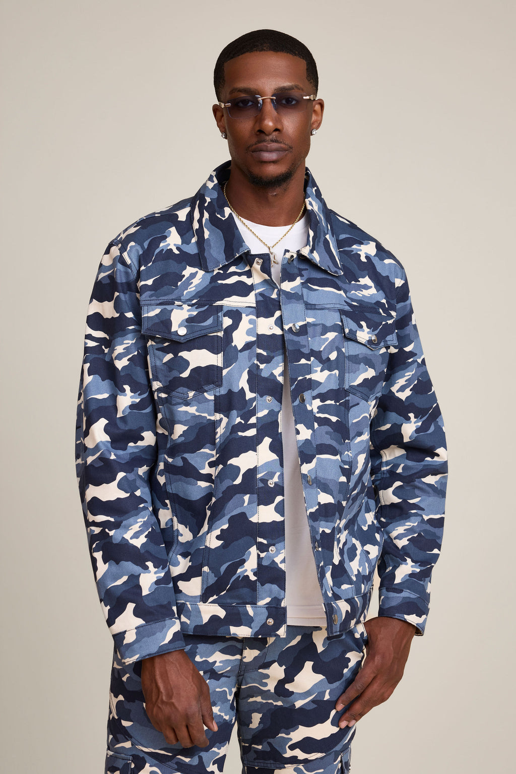 Men's Better Days Jacket And Pant Set [Blue Camo]