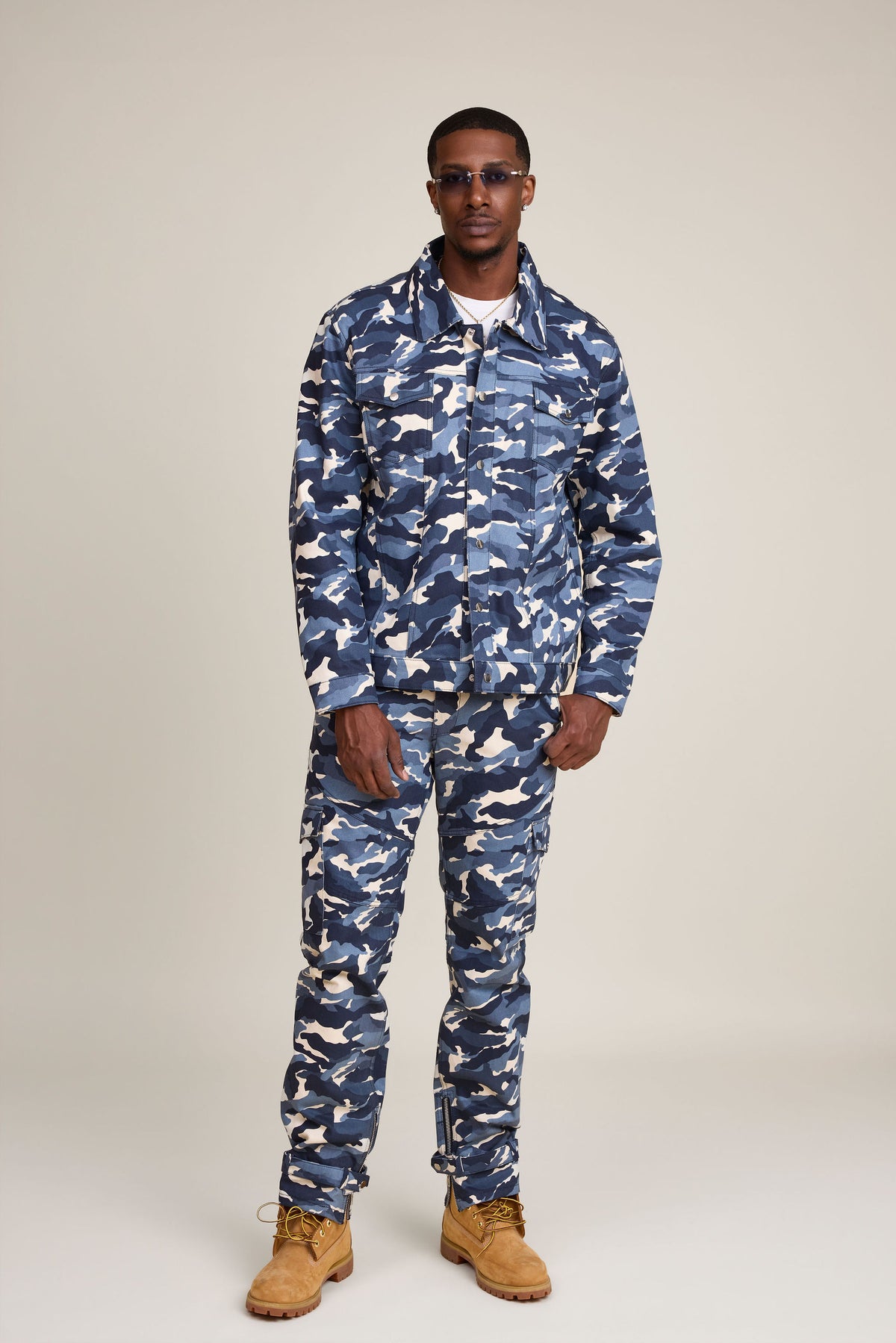 Men's Better Days Jacket And Pant Set [Blue Camo]
