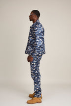 Men's Better Days Jacket And Pant Set [Blue Camo]