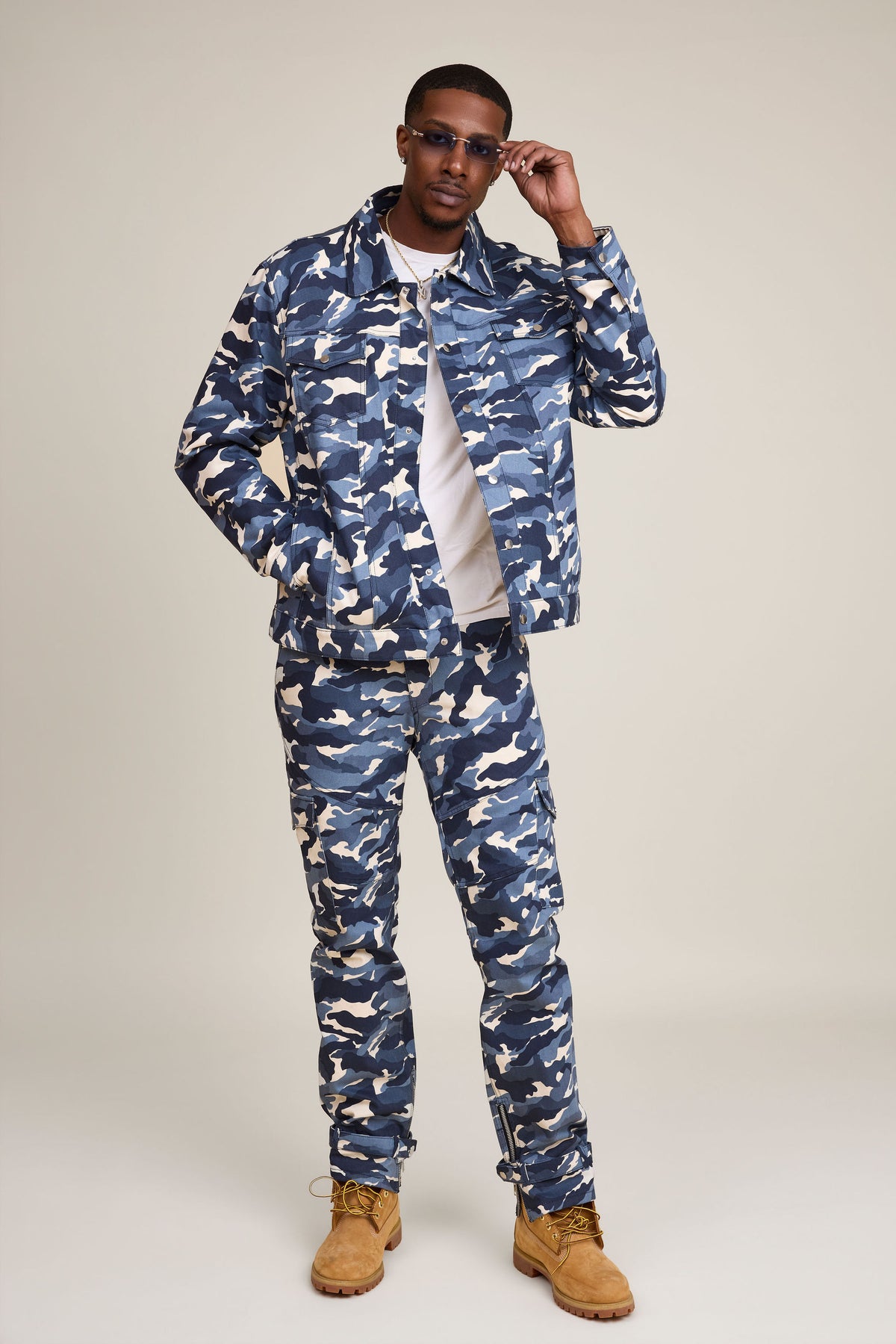 Men's Better Days Jacket And Pant Set [Blue Camo]
