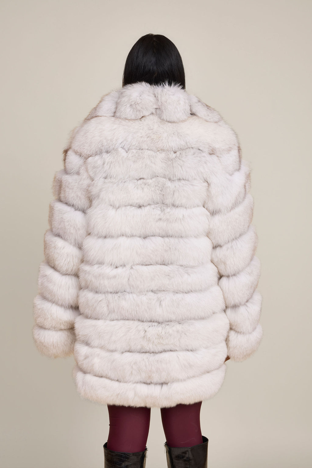 Women's Ashley Convertible Fox Coat [Natural White]