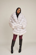Women's Ashley Convertible Fox Coat [Natural White]