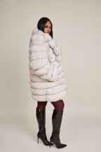 Women's Ashley Convertible Fox Coat [Natural White]