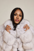 Women's Ashley Convertible Fox Coat [Natural White]