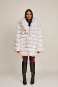 Women's Ashley Convertible Fox Coat [Natural White]