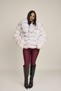 Women's Ashley Convertible Fox Coat [Natural White]
