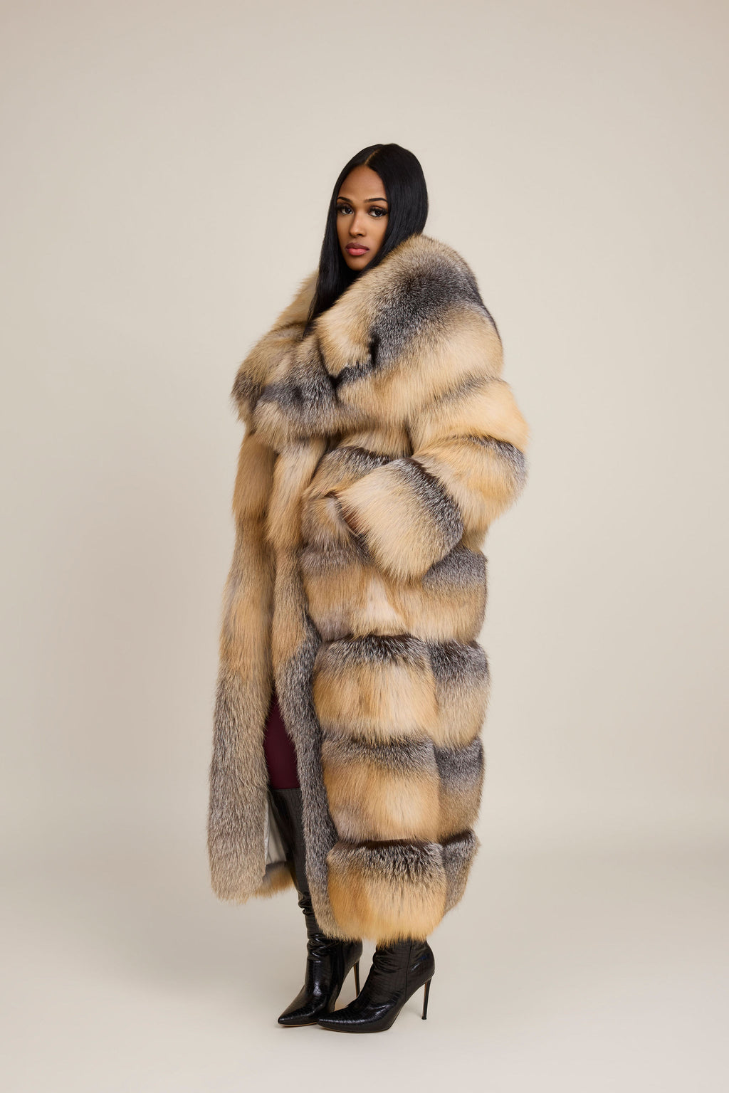 Women's Sky Fox Trench Coat [Golden]